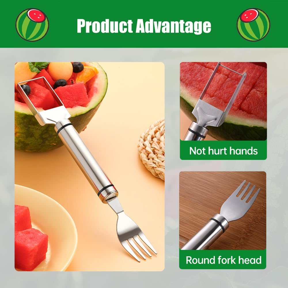 Stainless Steel Watermelon Fork Slicer