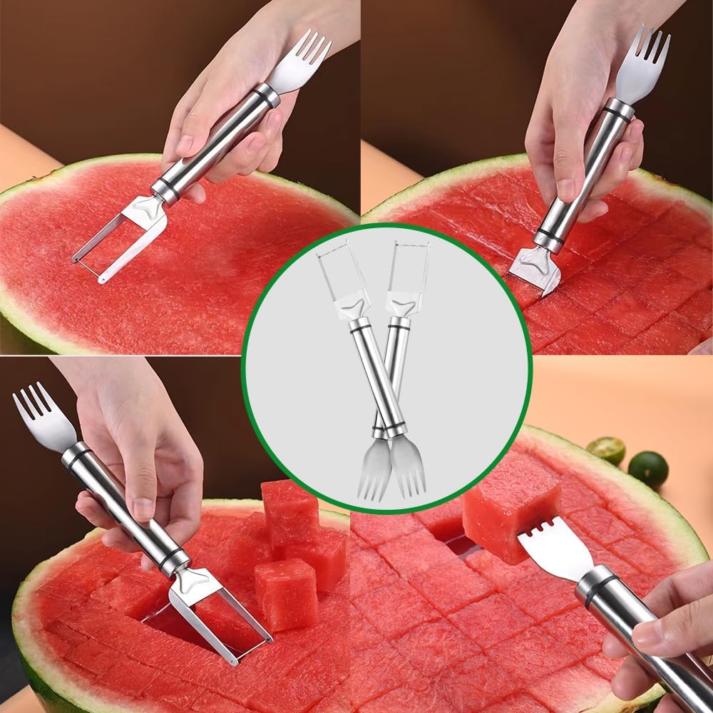 Stainless Steel Watermelon Fork Slicer